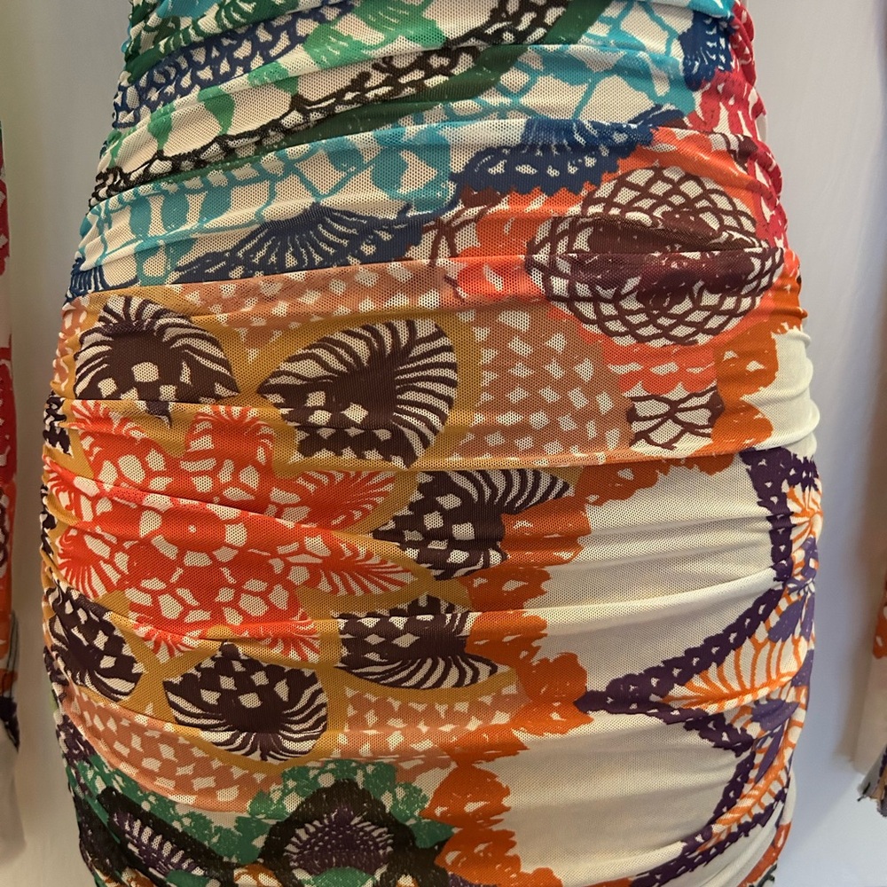 AFRM multicolored mesh dress XS - Picture 4 of 5